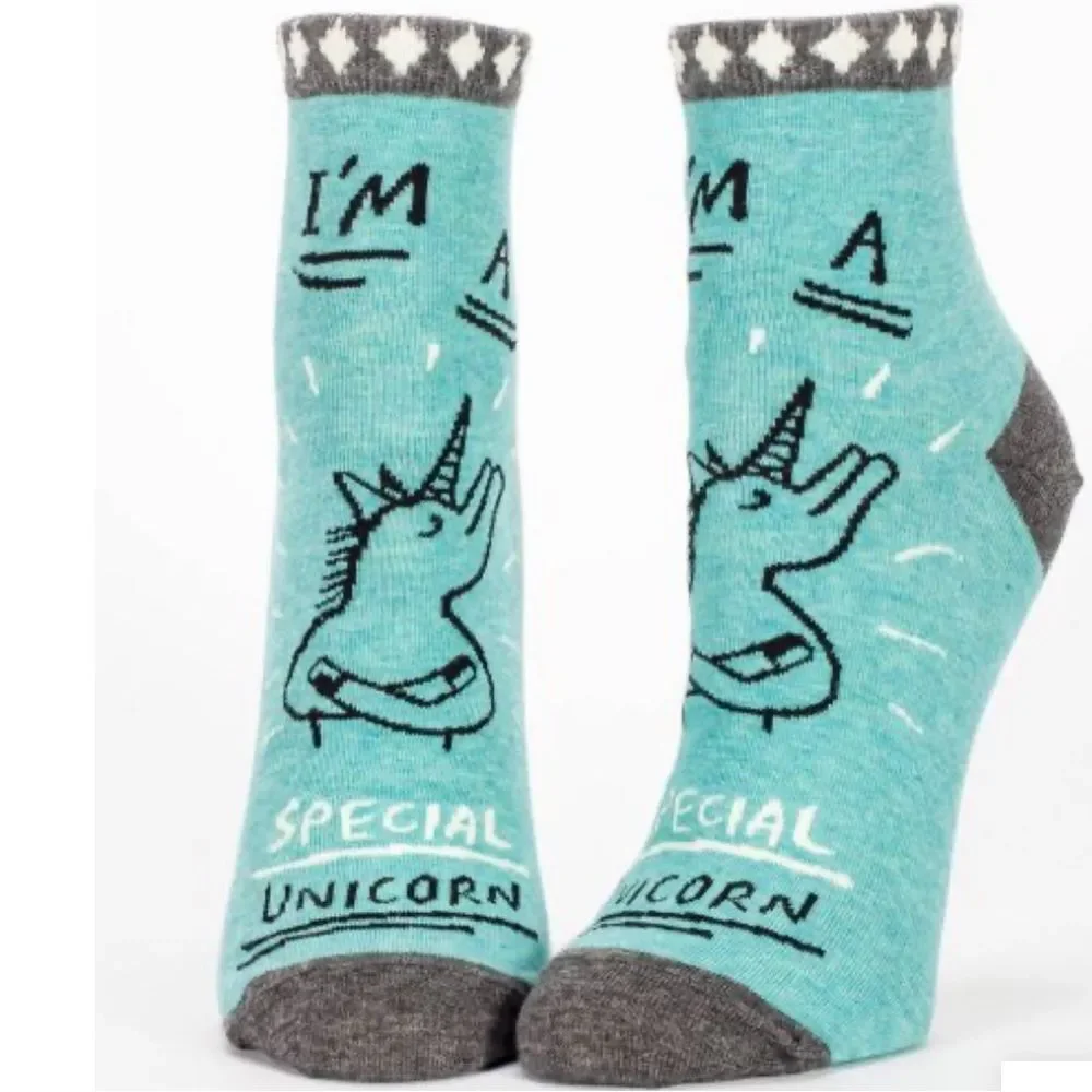 Blue Q I'm a Special Unicorn Socks